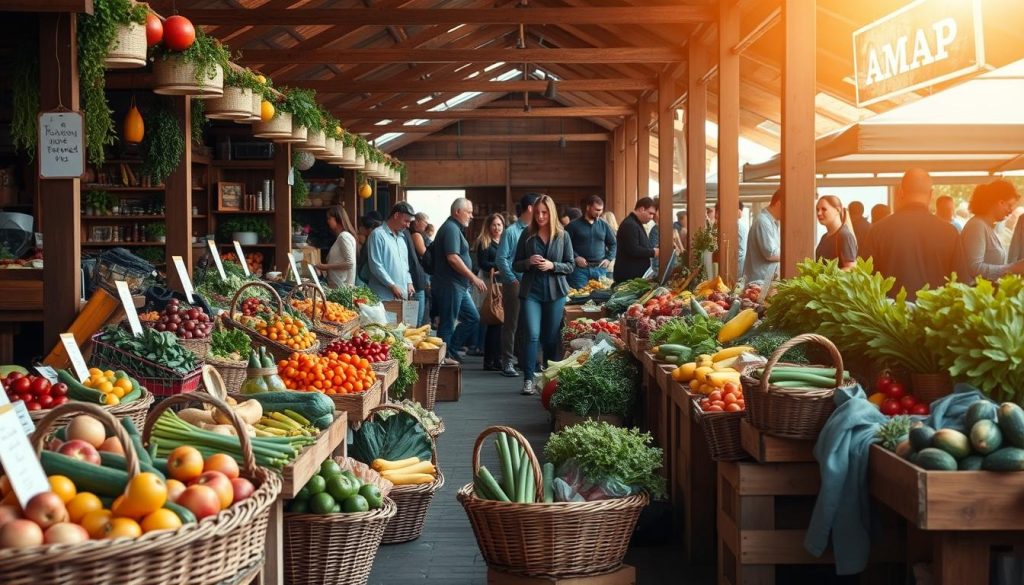 marchés locaux et AMAP